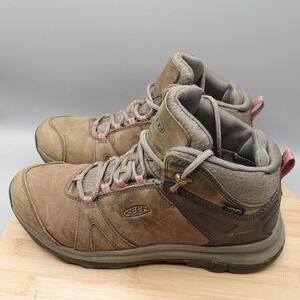 KEEN Boots Womens 8.5 Brown Terradora II Mid WP Hiking Waterproof 1023728